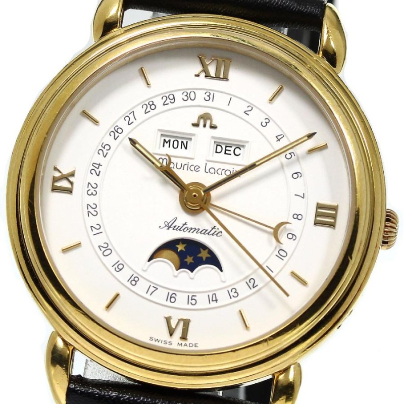 美品 モーリスラクロア マスターピース 37767 YG/SS 自動巻き 時計時計 - 腕時計(アナログ)