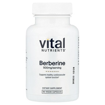 Vital Nutrients, 小檗堿，500 毫克，60 粒全素食膠囊