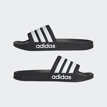 ADIDAS 愛迪達 ADILETTE SHOWER 拖鞋 黑白色 情侶鞋 男女 休閒 GZ5922