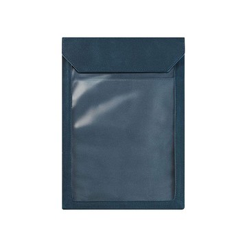 【KING JIM】FLATTY WORKS多用途收納袋 海軍藍 A4 直式