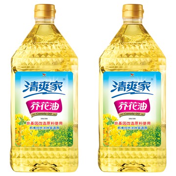 統一 清爽家 芥花油  2L  2桶