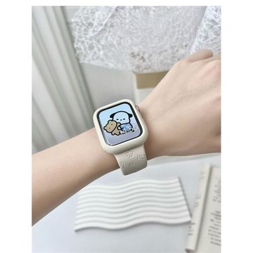 蘋果表帶可愛watch s8小眾applewatchse女生iwatchs7/s6/s5手表帶