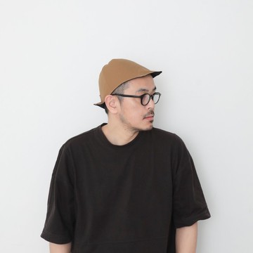 OMAKE.jp 雙帽沿帽TwoBrimsCap 卡其