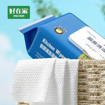 廚房濕紙巾 廚房濕巾 廚房去油巾『好在家◇台灣出貨』一次性抹布 丟棄式抹布 濕紙巾 擦手機紙清潔布去油汙 屏幕濕巾 清潔