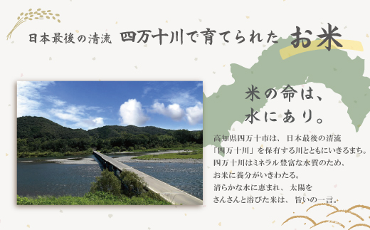 23-048．おいしい・あんしん・しまんとのお米　しまんと農法米（コシヒカリ）10kg×5回（計50kg）