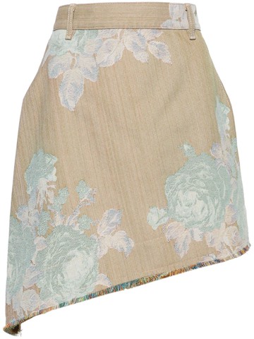 Vivienne Westwood - Sailor jacquard skirt - women - Polyester/Cotton - 29 - Green