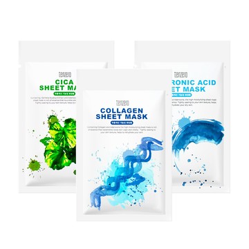 tenzero 韓國製抗皺面膜10入(膠原蛋白/玻尿酸/積雪草)