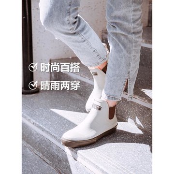 雨鞋女時尚款韓版短筒雨天外穿防水鞋防滑鞋套女士雨鞋橡膠鞋