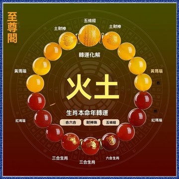 武德宫過爐開光🙏7月初更新-五行三合六合喜用火土手鍊天然水晶紅瑪瑙十二生肖手串男女飾品  免運免運 熱銷 師傅推薦