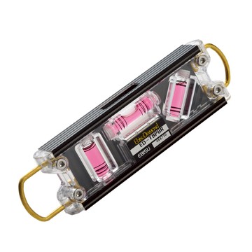 【日本EBISU】雙吊掛式強磁水平尺(3粉泡)