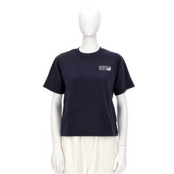 New Balance 女款 黑色 Logo T恤 運動 休閒 短袖 WT62B7V2DNT