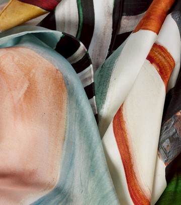 Alémais x LRNCE Michelle printed silk scarf