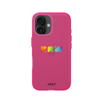 iPhone 16 Clear 粉漾桃 - JOCR - Raw Rainbow