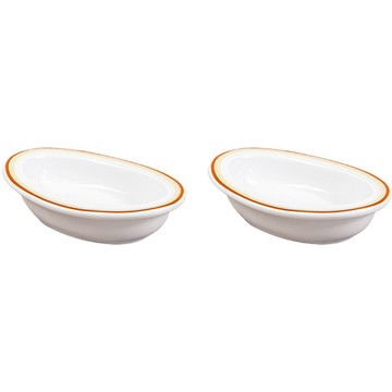 Syracuse 楓葉橢圓醬料碗 10cm  2個  舒適紅