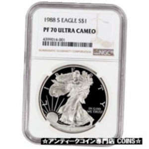 アンティークコイン NGC PCGS アメリカン シルバー イーグル プルーフ-NGC PF70 UCAM- show original title 1988-S