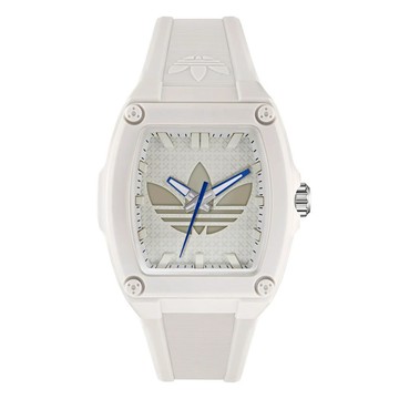 【ADIDAS 愛迪達】City Tech Five 城市科技 夜光 樹脂錶帶手錶_AOFH25511_白_44mm