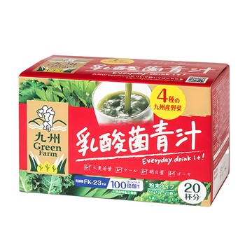 九州 Green Farm 盛花園 日本原裝進口乳酸菌青汁 Set 20包 含4種九州產野菜  3g  1盒