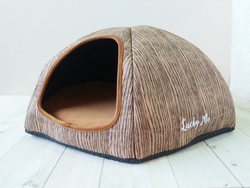 冰屋2號-  陽光灑落淺木紋 11種顏色 貓窩 貓奴入門款