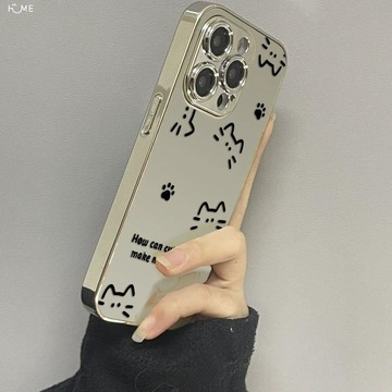 貓咪表情可愛貓爪17/16蘋果15promax手機殼iPhone13 14防摔12 11潮女xr/xs/7/8