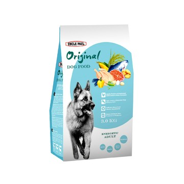 UNCLE PAUL 2包超值組 田園生機狗食 3kg 低敏大型-高能成犬 (狼犬 牧羊犬 警犬 工作犬 運動犬)