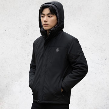 【億子洪】防水防風登山外套  加絨厚款-黑4XL【1899】