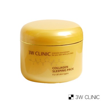 【韓國 3W CLINIC】膠原蛋白撫紋晚安面膜100ml