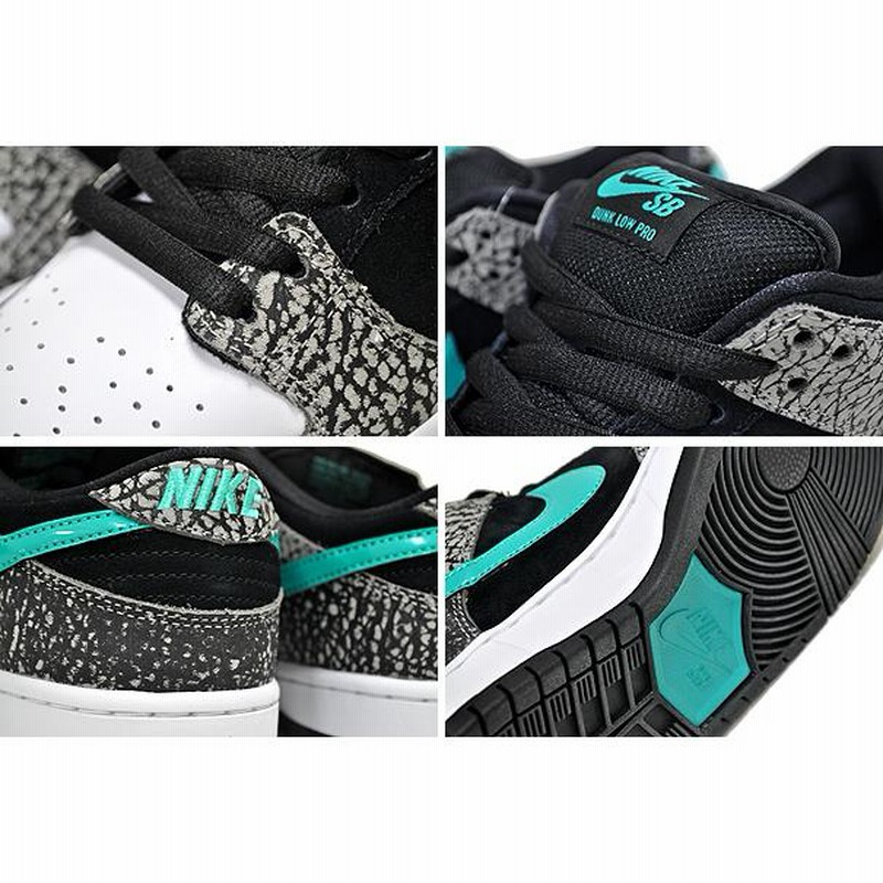 NIKE SB DUNK LOW PRO ELEPHANT medium grey/clear jade-black bq6817-009 ナイキ  スケートボーディング ダンク ロー プロ スニーカー エレファント ジェイド | LINEショッピング