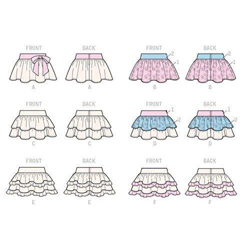 McCall's Patterns M7182 Children's Girls' Skirts Sewing Template, CCE (3-4-