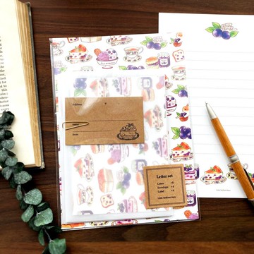 Letterset Blueberry 信紙組 藍莓
