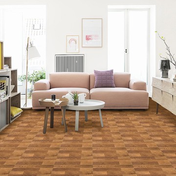 【微慢】 台灣製自黏式奈米方形地板貼(單片) 自黏式 背膠 裝潢