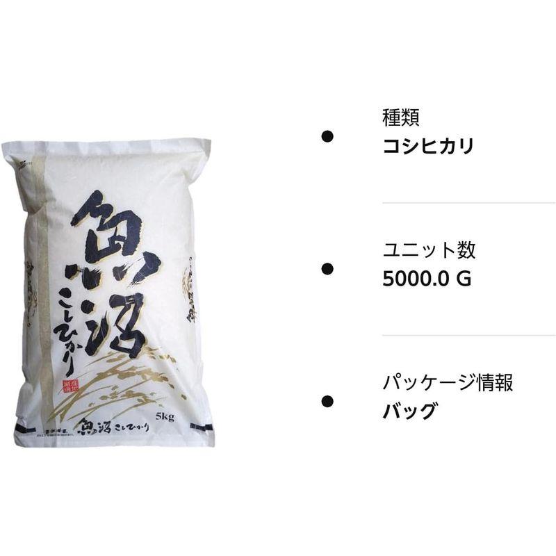 新米 精米 新潟県 魚沼産 コシヒカリ 令和4年産 白米 米 コメ （5?×1袋）