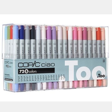 日本COPIC Ciao 第三代麥克筆72 Color Set B 72色B色系72B /盒推薦