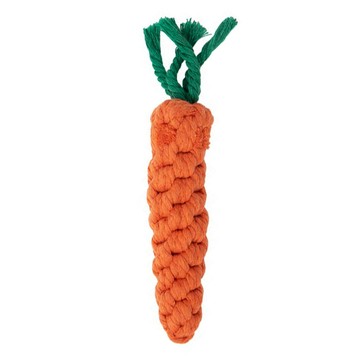 comet 寵物訓練棉繩編織胡蘿蔔  22cm  橘色  1個