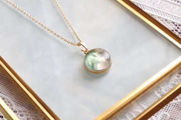 樹脂藝術 圓形墜飾・午後微風