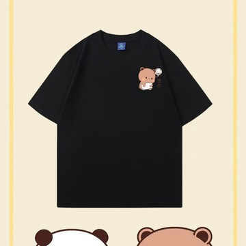 台灣出貨 布布男裝 布布想你男生上衣 布布一二情侶衣服 男裝短袖 短袖T恤 純棉短袖 韓系T恤 男女同款 送男朋友