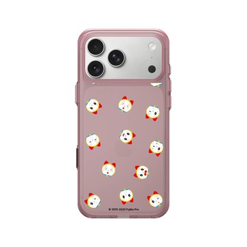 iPhone 17 Pro Max Clear (相機按鈕) 晶醺玫 - 哆啦A夢 Doraemon - 哆啦美表情包