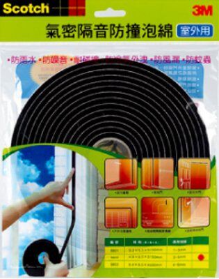 【文具通】3M Scotch 室外用 氣密 隔音 防撞 泡棉 8803 4-6 mm E1030471【APP滿額下單10%點數(單一帳號最高5000點)】1/31止