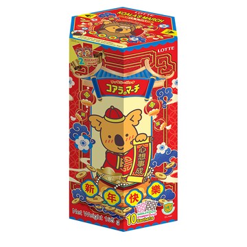 [家速配]樂天小熊餅家庭號-新年限定版195g