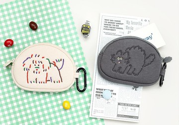 Romane Brunch brother 早午餐兄弟 獅子狗 & 驚嚇貓 錢包 收納包