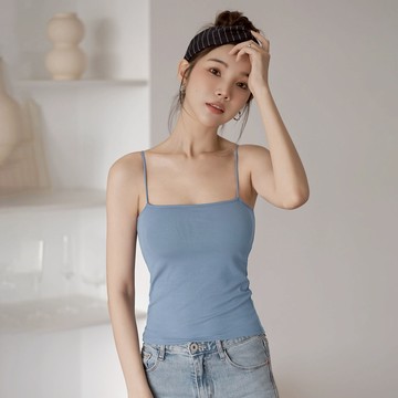 [Banana Pie]BRA TOP平口長版爆乳涼感背心-矢車菊藍