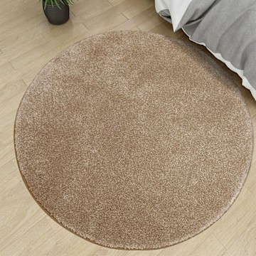 范登伯格 - 巧柔 超柔軟仿羊毛地毯 - 琥珀 (130cm圓)