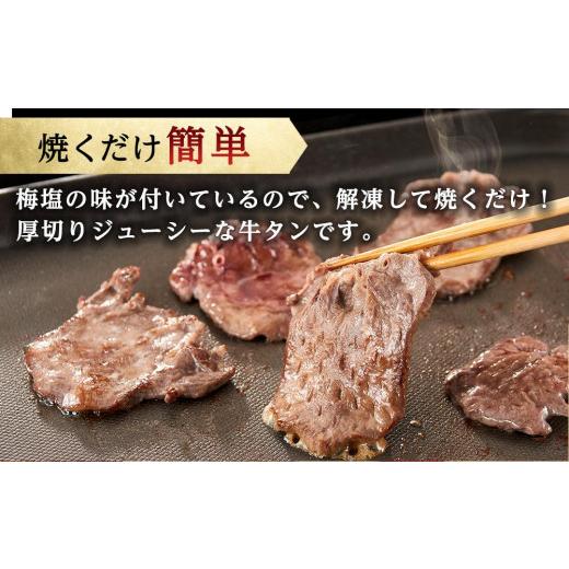 ふるさと納税 和歌山県 和歌山市 紀州うめ塩 使用 厚切り 牛タン 1.4kg 700g×2パック きた川牛侍 特製