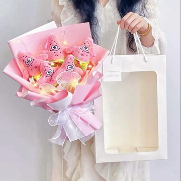 預購【LAMIE】五隻派大星 花束 娃娃花束 卡通花束花禮