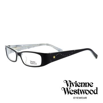 【Vivienne Westwood】英國薇薇安魏斯伍德★閃亮星型晶鑽光學眼鏡(黑灰/VW149-04)