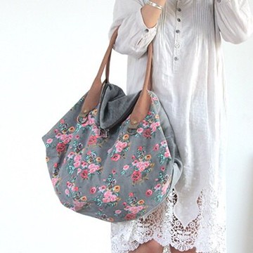 現貨+預購 肩背包棉麻斜背包-戶外旅行大容量碎花女包包73sx27【獨家進口】【米蘭精品】