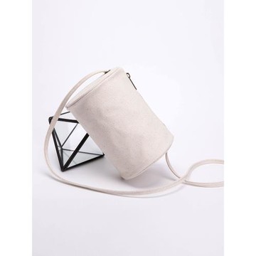 元本良廠純棉氣質仙女斜挎包韓版帆布單肩包女文藝圓筒百搭小包