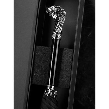 DanMunier十二生肖雨傘創意復古中國風屬相動物頭自動長柄高級男