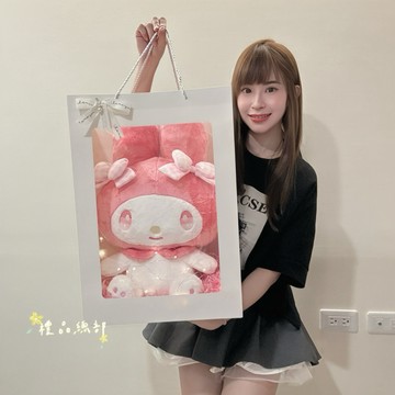 正版授權 Sanrio三麗鷗美樂蒂娃娃 16英吋 發光禮品袋 花束禮物袋 Melody玩偶 生日禮物 情人節禮物