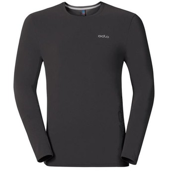 出清 瑞士ODLO 男抗UV長袖T恤 黑 #221602-15000