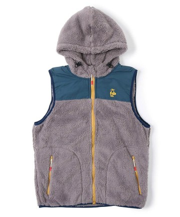 【毒】CHUMS Elmo Fleece 刷毛保暖背心 灰藍色 女款【APP下單10%回饋】